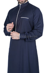 Men's Stylish Collar Thoube  90051  MR11  Navy Blue