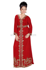 Girls Moroccan Style Handwork Kaftan 70047