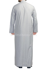 Men's Plain Collar Thoube Light Grey