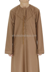 Boy's Premium Emirati Tassel Thoube Caramel Brown