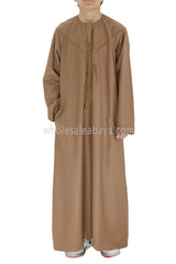 Boy's Premium Emirati Tassel Thoube Caramel Brown