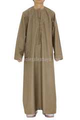 Boy's Premium Emirati Tassel Thoube Sand Brown