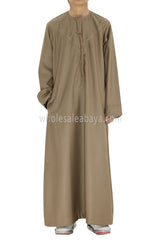 Boy's Premium Emirati Tassel Thoube Sand Brown