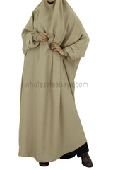 2 piece Jilbab With Naqaab C-8 Beige