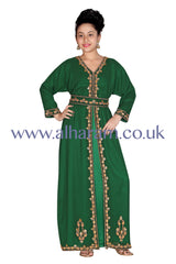 Girls Moroccan Style Handwork Kaftan 70046