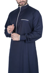 Men's Stylish Collar Thoube  90051  MR11  Navy Blue